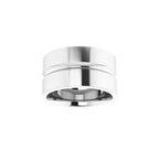 Grooved Comfort-Fit Flat Band