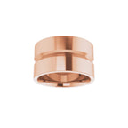 Grooved Comfort-Fit Flat Band