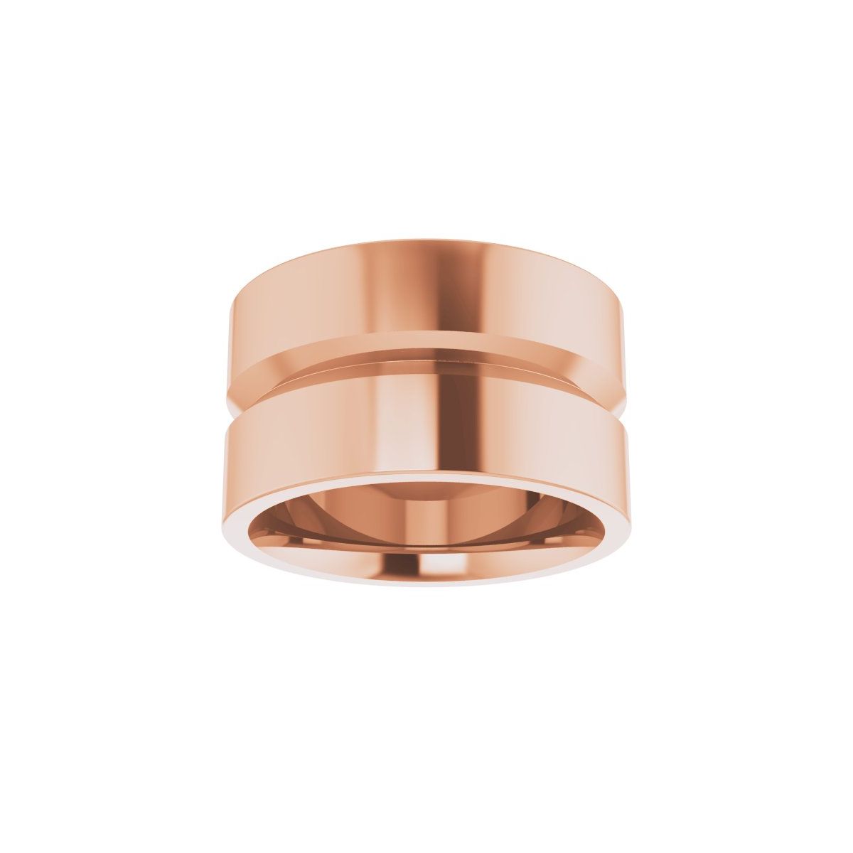 Grooved Comfort-Fit Flat Band
