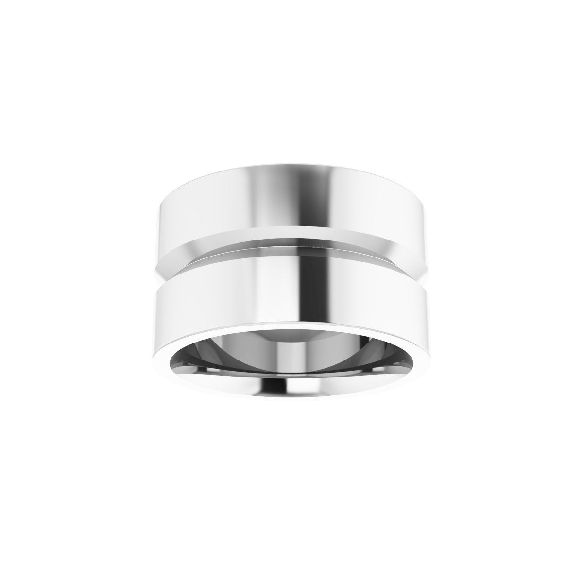 Grooved Comfort-Fit Flat Band