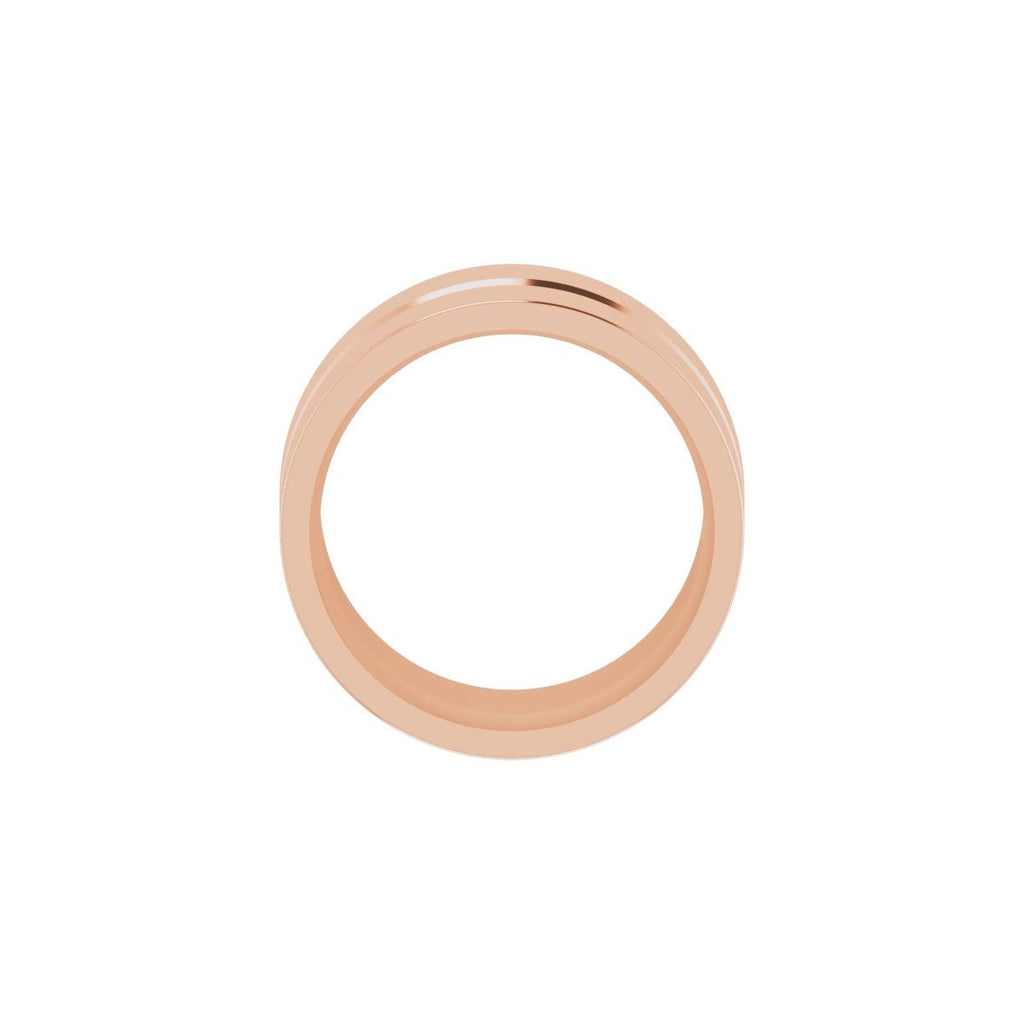 Grooved Comfort-Fit Flat Band