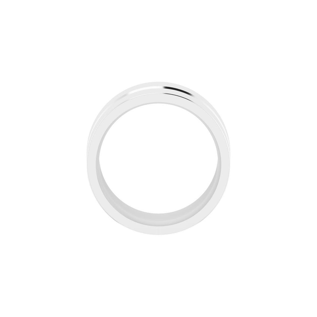 Grooved Comfort-Fit Flat Band