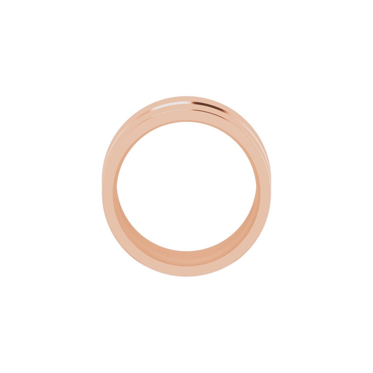 Grooved Comfort-Fit Flat Band