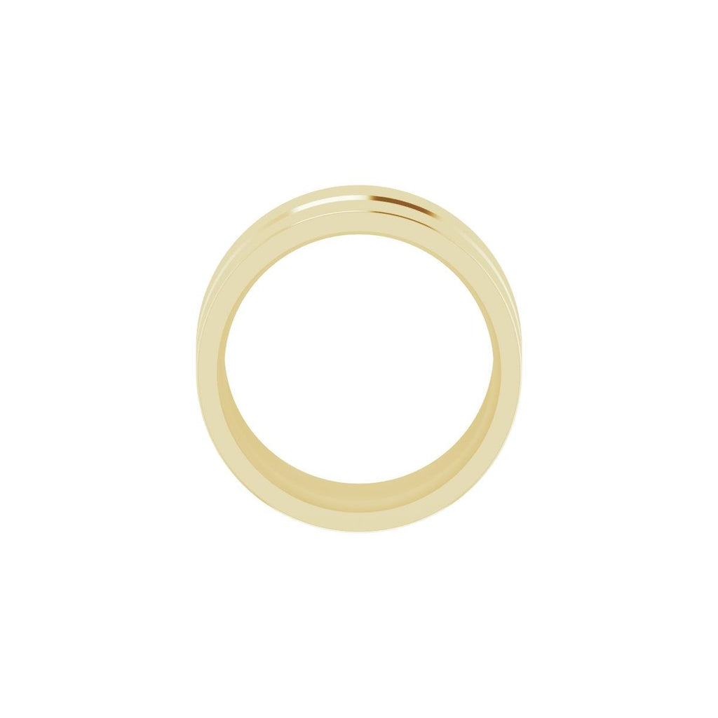 Grooved Comfort-Fit Flat Band