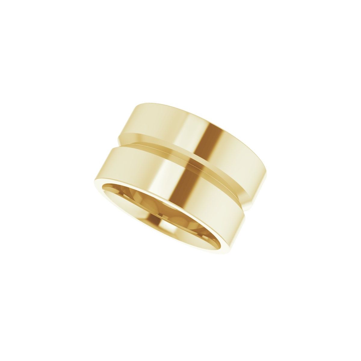 Grooved Comfort-Fit Flat Band