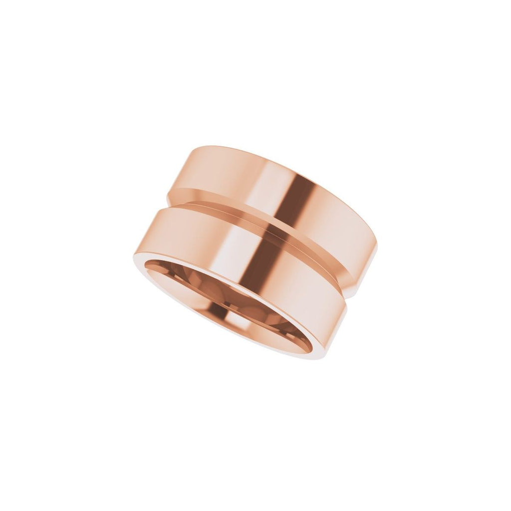 Grooved Comfort-Fit Flat Band