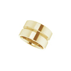 Grooved Comfort-Fit Flat Band