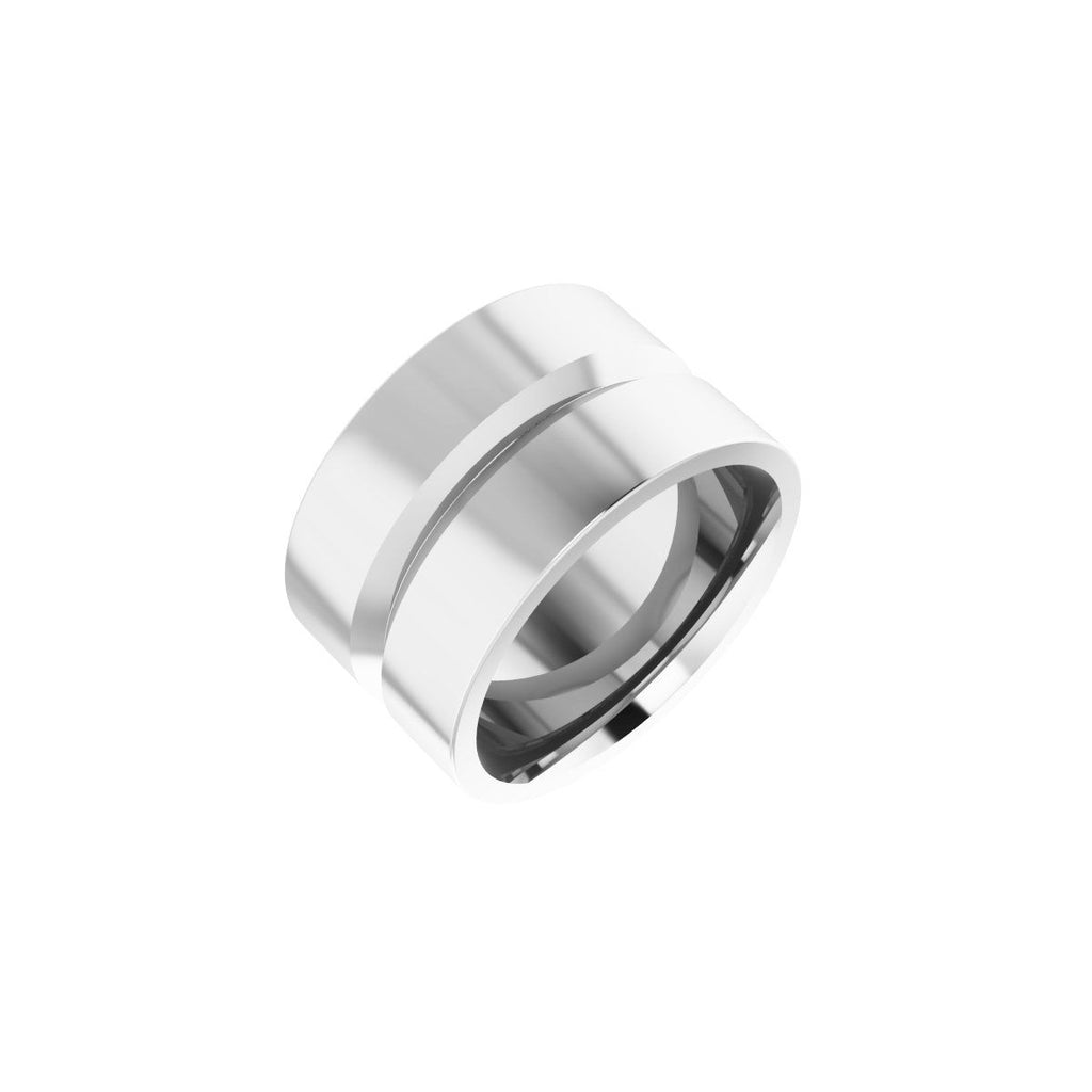 Grooved Comfort-Fit Flat Band
