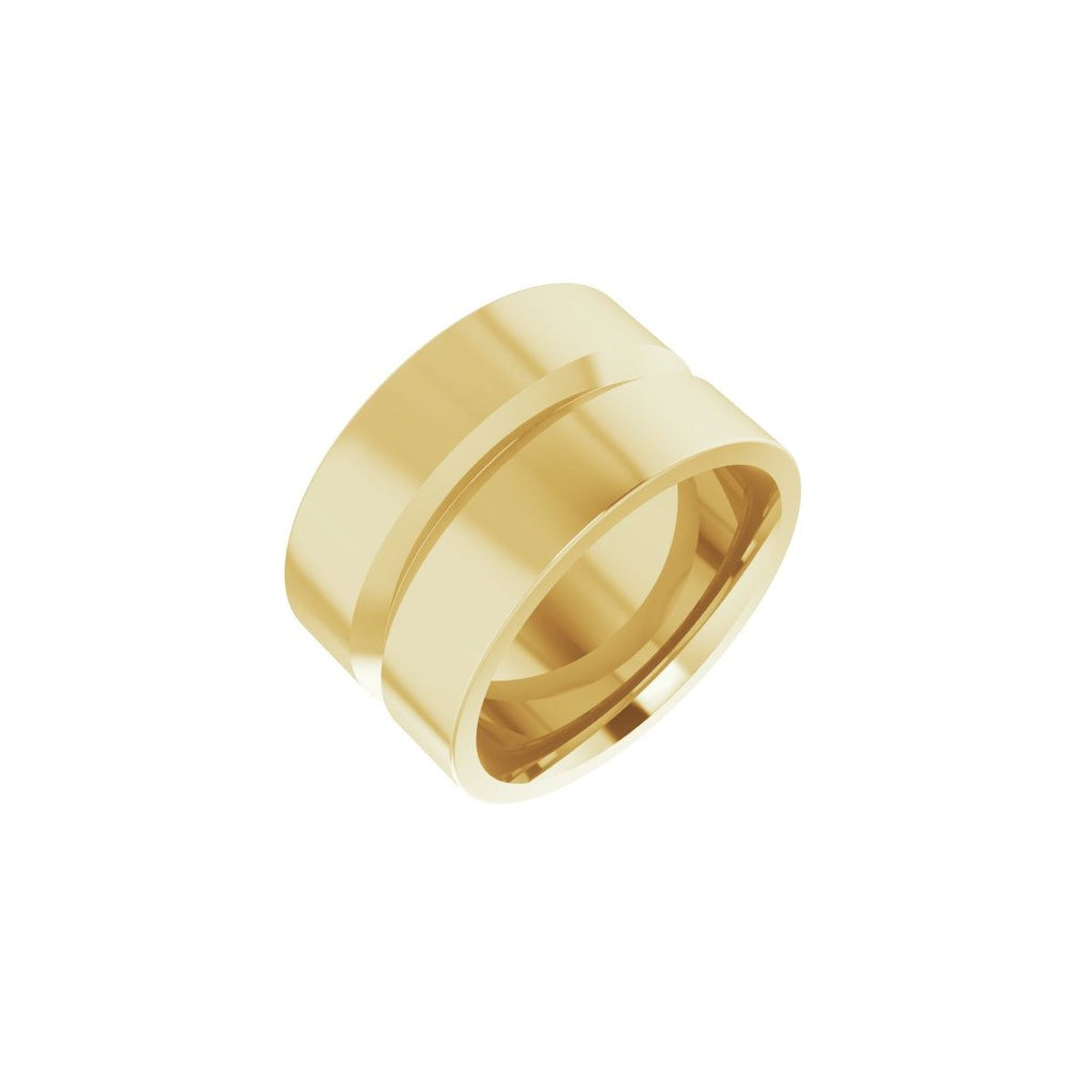 Grooved Comfort-Fit Flat Band