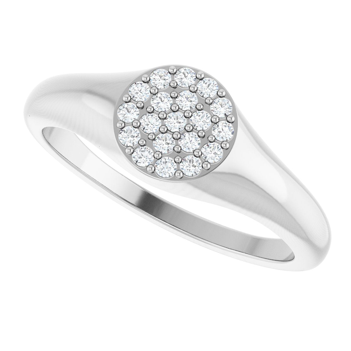 Cluster Signet Ring
