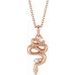 Accented Serpent Necklace or Pendant