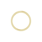 Floral Flat Band with Bead Blast Finish