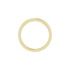 Floral Flat Band with Bead Blast Finish