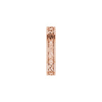 Floral Flat Band with Bead Blast Finish
