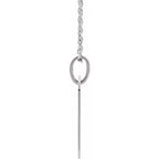 Floral Dog Tag Necklace or Pendant