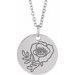 Birth Flower Necklace or Pendant