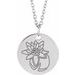 Birth Flower Necklace or Pendant