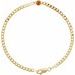 Bezel-Set Solitaire Curb Link Bracelet