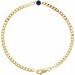 Bezel-Set Solitaire Curb Link Bracelet