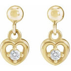 Accented Heart Earrings