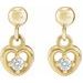 Accented Heart Earrings