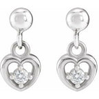 Accented Heart Earrings