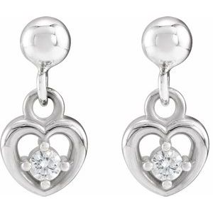 Accented Heart Earrings