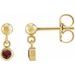 Micro-Bezel Dangle Earrings