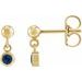 Micro-Bezel Dangle Earrings