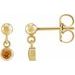 Micro-Bezel Dangle Earrings