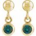 Micro-Bezel Dangle Earrings