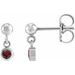 Micro-Bezel Dangle Earrings