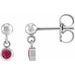 Micro-Bezel Dangle Earrings