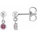 Micro-Bezel Dangle Earrings