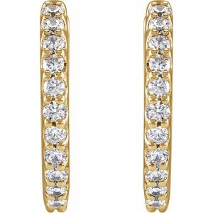 Accented Huggie Earrings
