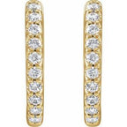 Accented Huggie Earrings