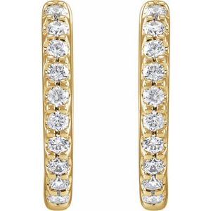 Accented Huggie Earrings