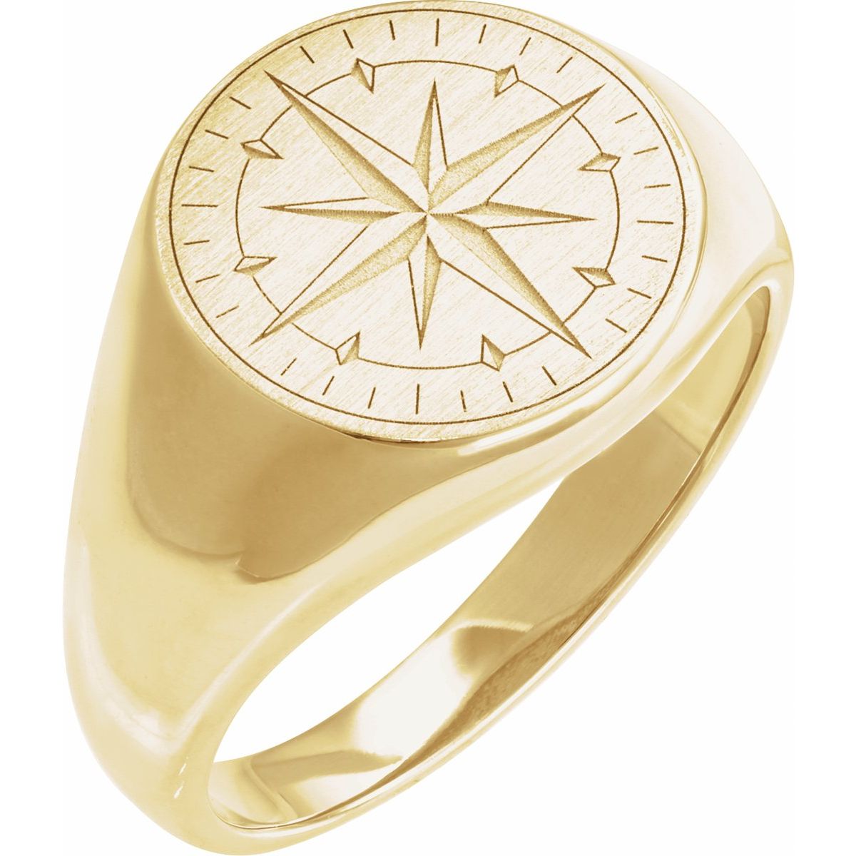 Compass Signet Ring