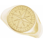 Compass Signet Ring