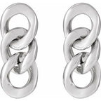 Curb Link Earrings