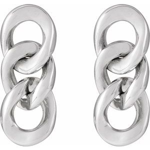 Curb Link Earrings