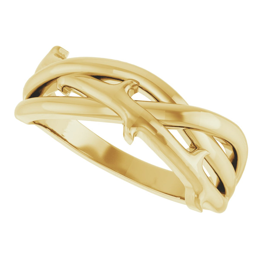 Thorn Criss-Cross Ring