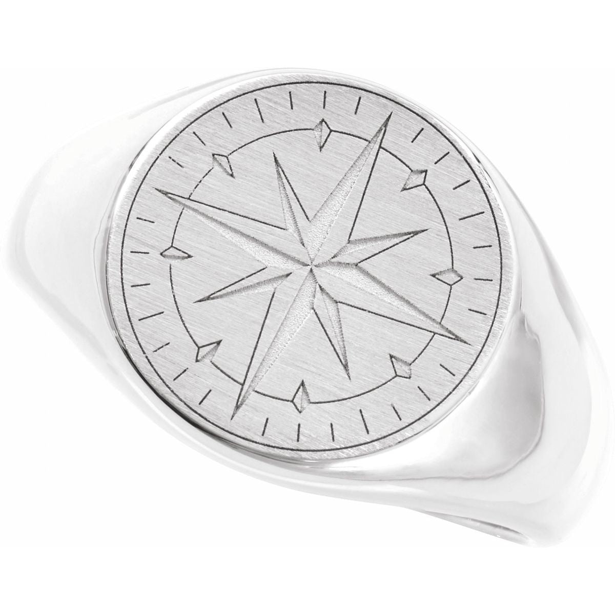 Compass Signet Ring