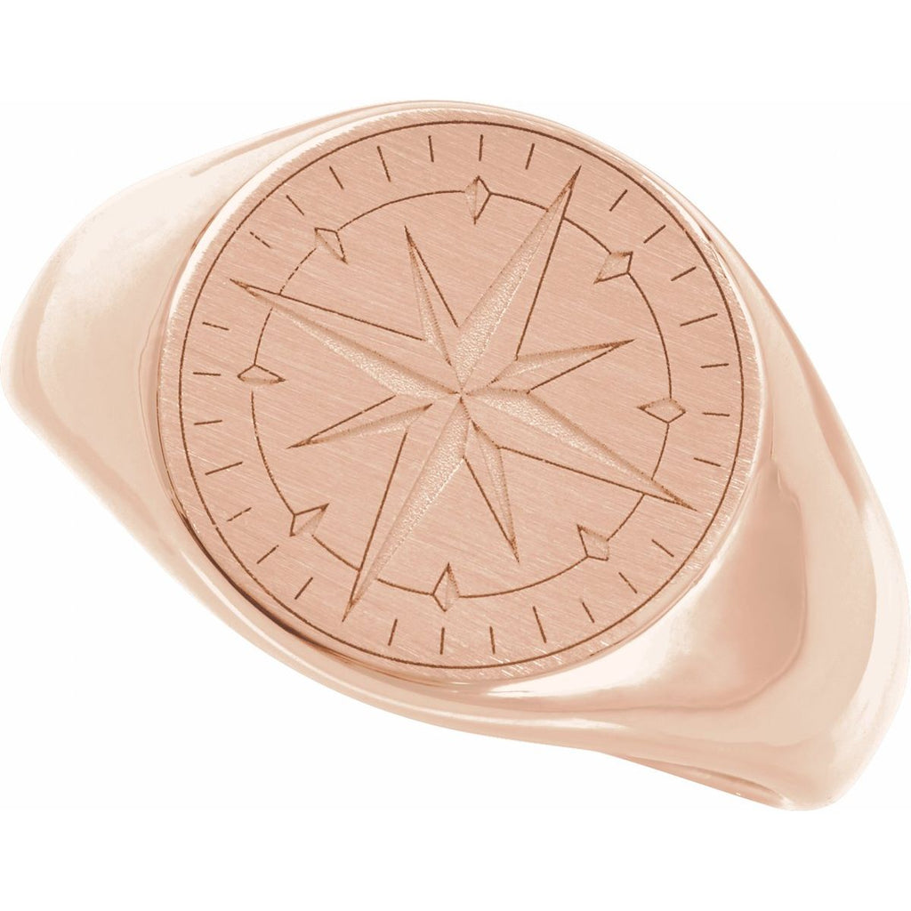 Compass Signet Ring