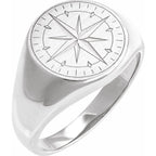 Compass Signet Ring