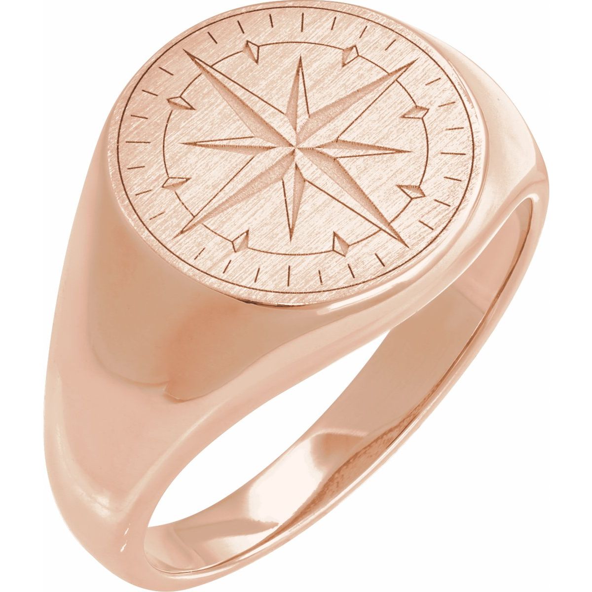 Compass Signet Ring