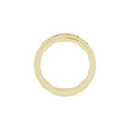 Double Stepped-Edge Sculptural Flat Band