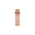 Double Stepped-Edge Sculptural Flat Band