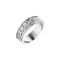 Double Stepped-Edge Sculptural Flat Band