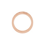 Double Stepped-Edge Sculptural Flat Band